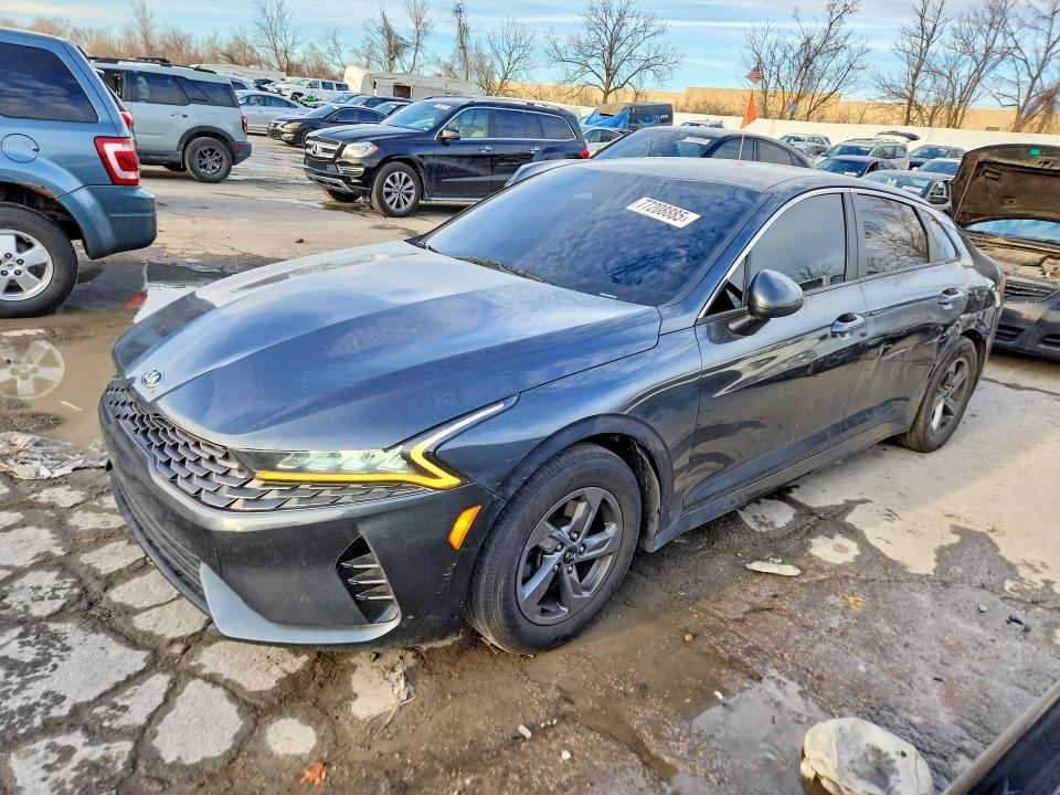 2021 Kia K5 VIN 5XXG14J20MG013760 COPART salvage auction — SIDE, Mo - Salvage Certificate Of Title, sold $3,850 on 2026-07-07 (photo 1)