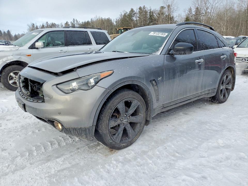 2015 Infiniti Qx70 VIN JN8CS1MW7FM483262 COPART salvage auction — FRONT END, Salvage Title, sold $2,550 on 2026-07-14 (photo 1)