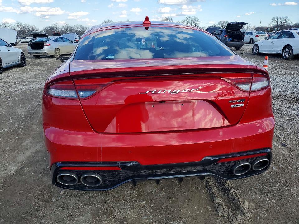 2022 Kia Stinger VIN KNAE35LD1N6109495 COPART salvage auction — FRONT END, Oh - Cert Of Title-Salvage, sold $1,550 on 2026-07-21 (photo 6)