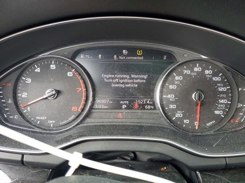 2019 Audi Q5 VIN WA1ANAFY7K2117357 COPART salvage auction — FRONT END, Tn - Salvage Certificate, sold $7,600 on 2026-07-29 (photo 9)