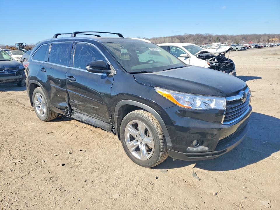 2014 Toyota Highlander VIN 5TDDKRFH3ES020485 COPART salvage auction — SIDE, Ks - Cert Of Title-Salvage, sold $7,700 on 2026-07-21 (photo 4)
