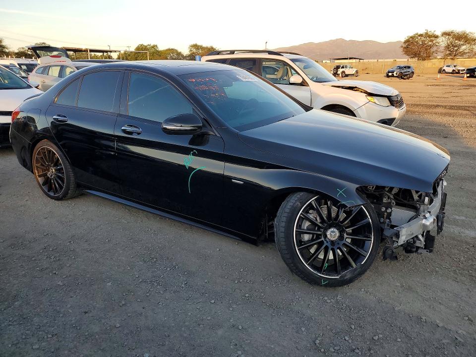 2021 Mercedes-benz C-klasse VIN W1KWF8DB7MR621374 COPART salvage auction — FRONT END, Ca - Salvage Certificate, sold $12,100 on 2026-07-31 (photo 4)