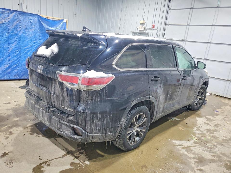2016 Toyota Highlander VIN 5TDJKRFH6GS300777 COPART salvage auction — FRONT END, Nh - Cert Of Title-Salvage, sold $3,150 on 2026-07-07 (photo 3)