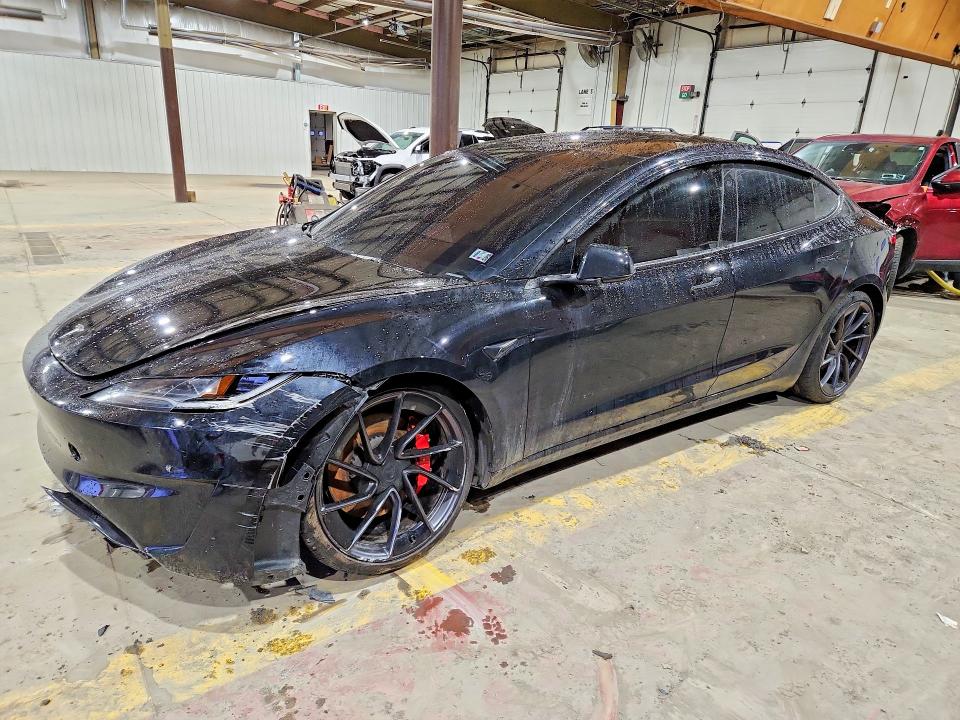 2025 Tesla Model 3 VIN 5YJ3E1ET1SF931943 COPART salvage auction — FRONT END, Pa - Certificate Of Salvage, sold $17,500 on 2026-07-23 (photo 1)
