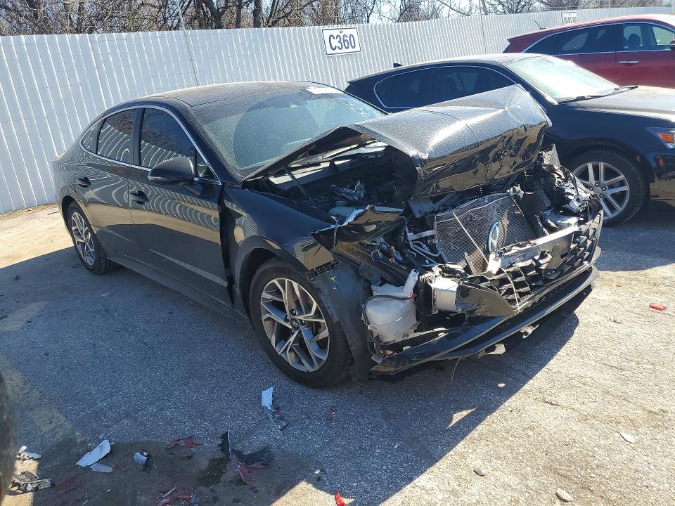 2021 Hyundai Sonata VIN KMHL64JA4MA151641 COPART salvage auction — FRONT END, Id - Salvage Certificate Of Title, sold $1,650 on 2026-07-02 (photo 4)