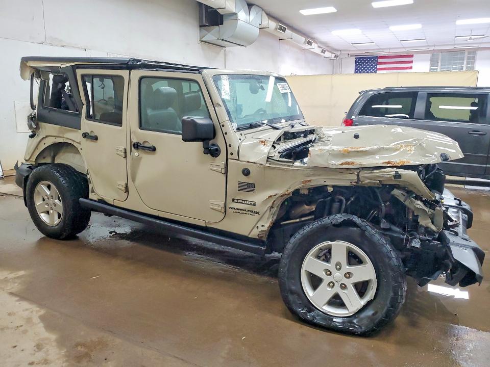 2018 Jeep Wrangler / VIN 1C4BJWDG9JL849737 COPART salvage auction — FRONT END, Mi - Certificate Of Title, sold $1,100 on 2026-07-22 (photo 4)