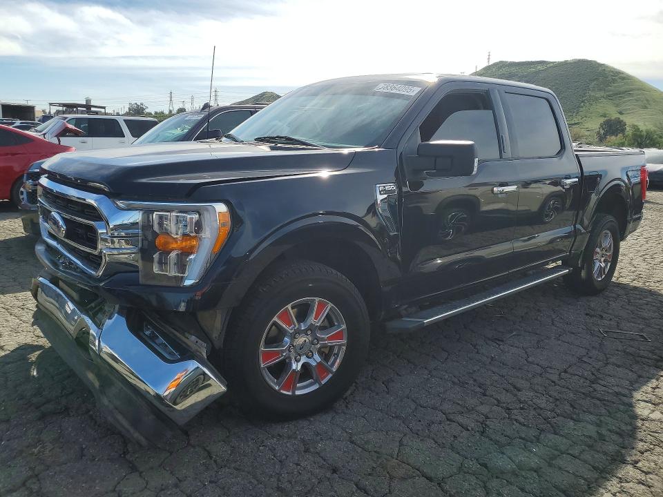 2022 Ford F-150 VIN 1FTEW1EP2NKD84326 COPART salvage auction — FRONT END, Ca - Salvage Certificate, sold $10,300 on 2026-07-09 (photo 1)