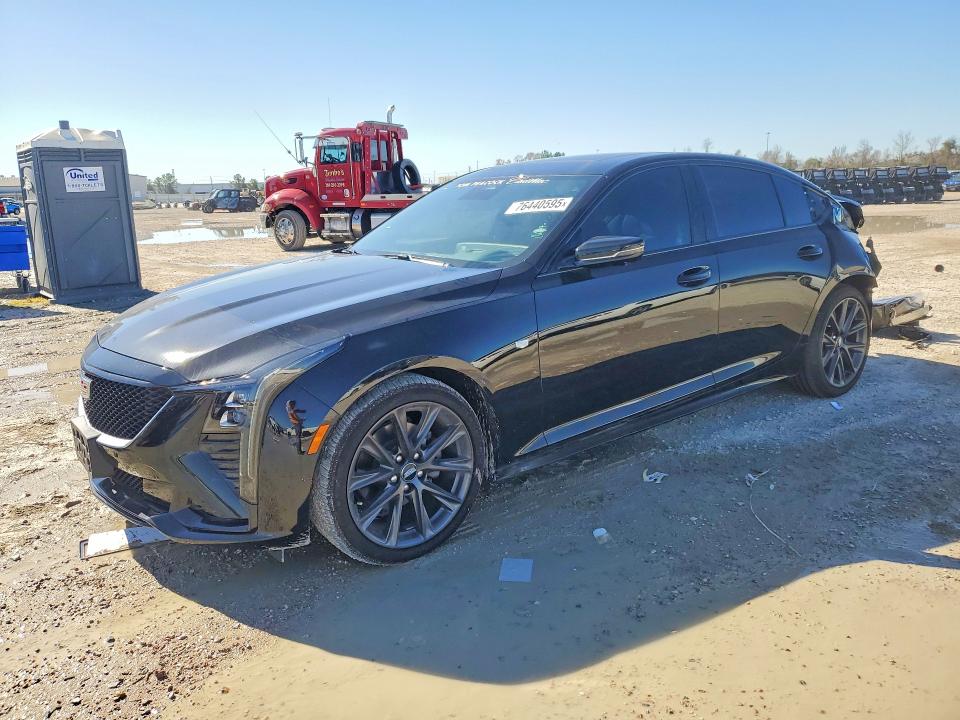2026 Cadillac Ct5 VIN 1G6DP5RK9T0103665 COPART salvage auction — REAR END, Tx - Salvage Vehicle Title, sold $20,100 on 2026-07-28 (photo 1)