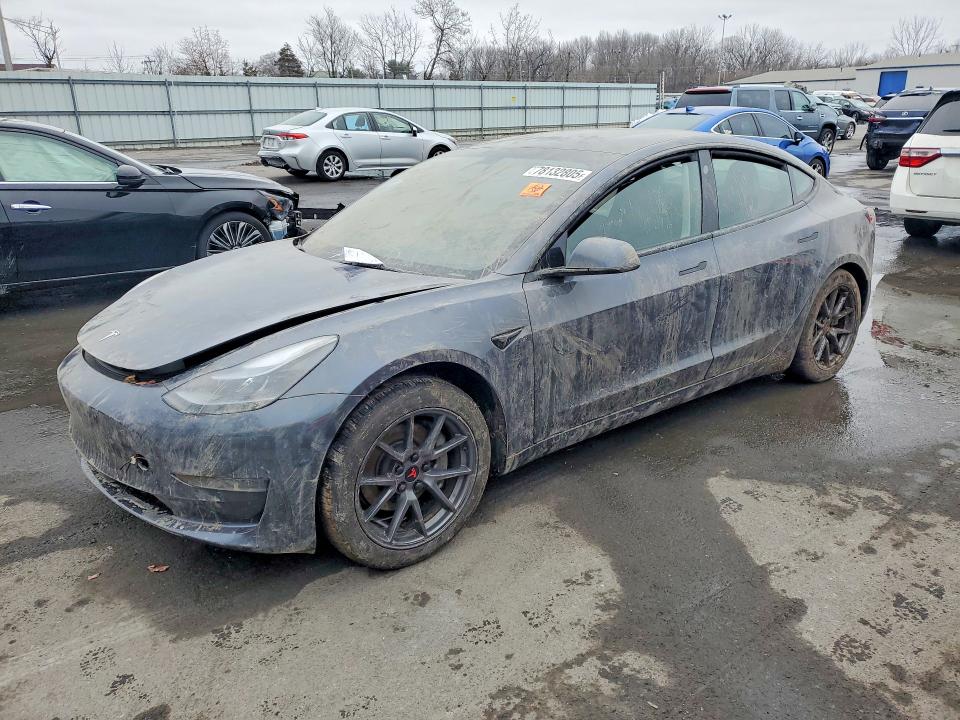 2023 Tesla Model 3 VIN 5YJ3E1EA4PF700170 COPART salvage auction — SIDE, Nj - Cert Of Title-Salvage, sold $150 on 2026-07-14 (photo 1)
