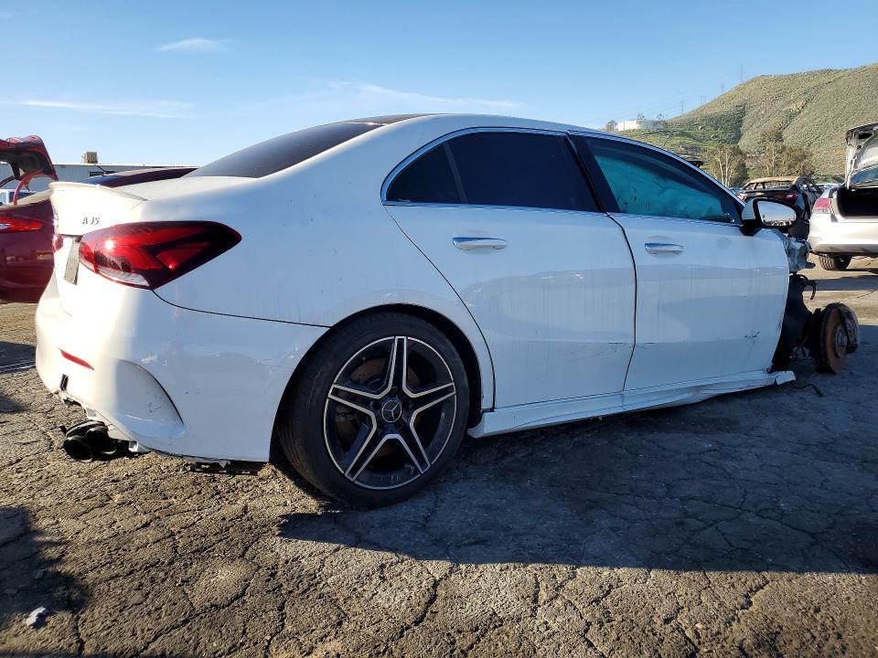 2021 Mercedes-benz A-klasse VIN W1K3G5BB0MJ321773 COPART salvage auction — FRONT END, Ca - Salvage Certificate, sold $825 on 2026-07-13 (photo 3)