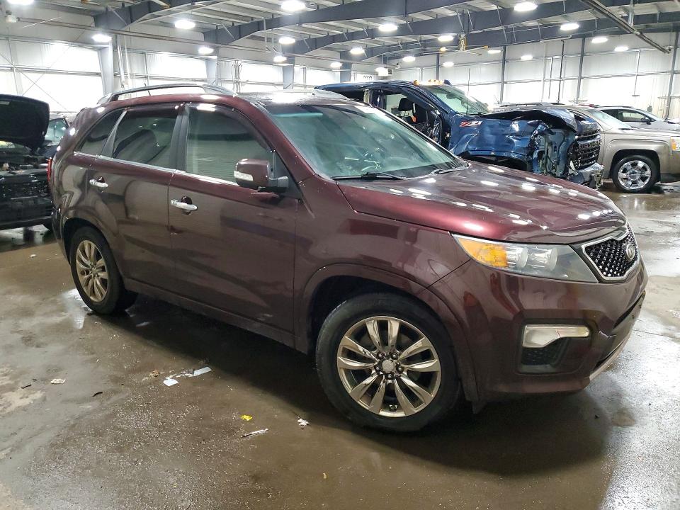 2013 Kia Sorento VIN 5XYKW4A20DG379581 COPART salvage auction — FRONT END, Mn - Cert Of Title-Prior Salvage, sold $1,100 on 2026-07-07 (photo 4)