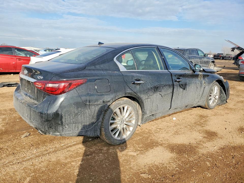 2020 Infiniti Q50 VIN JN1EV7AR1LM250831 COPART salvage auction — FRONT END, Il - Salvage Certificate, sold $4,500 on 2026-07-30 (photo 3)