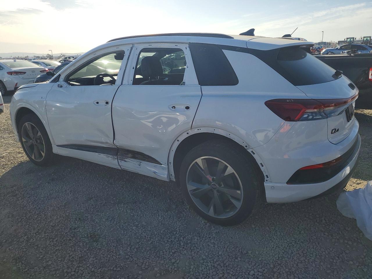 2024 Audi Q4 e-tron VIN WA1L2BFZ5RP023085 COPART salvage auction — Side, CA - SALVAGE CERTIFICATE, sold $14,100 on 2026-07-10 (photo 2)