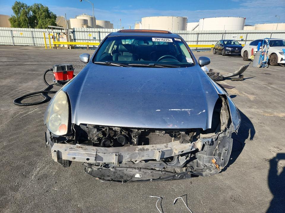 2005 Infiniti G35 VIN JNKCV54E35M412557 COPART salvage auction — FRONT END, CA - SALVAGE CERTIFICATE, sold $175 on 2026-07-13 (photo 5)