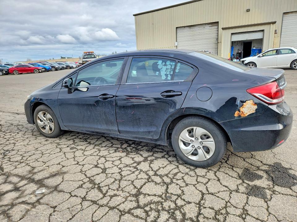 2013 Honda Civic VIN 2HGFB2F58DH501367 COPART salvage auction — FRONT END, Or - Lien Papers Salvage, sold $150 on 2026-06-29 (photo 2)