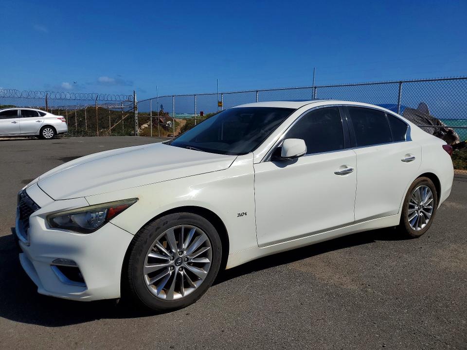 2018 Infiniti Q50 VIN JN1EV7AR5JM611085 COPART salvage auction — MECHANICAL, Hi - Certificate Of Title, sold $1,050 on 2026-07-06 (photo 1)