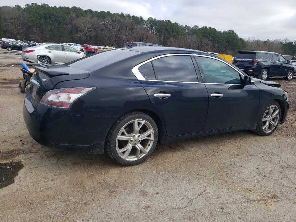 2012 Nissan Maxima VIN 1N4AA5AP3CC820690 COPART salvage auction — FRONT END, Ms - Cert Of Title-Salvaged, sold $400 on 2026-07-03 (photo 3)