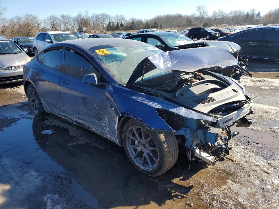 2021 Tesla Model 3 VIN 5YJ3E1EB8MF054958 COPART salvage auction — FRONT END, Salvage Title, sold $2,000 on 2026-07-20 (photo 4)