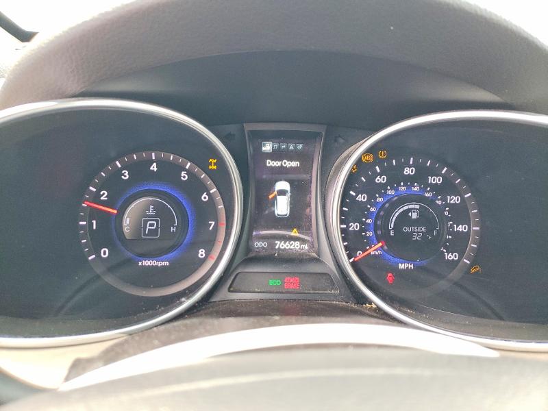 2014 Hyundai Santa fe VIN 5XYZUDLB3EG217950 COPART salvage auction — FRONT END, Nj - Cert Of Title-Salvage, sold $1,650 on 2026-07-14 (photo 9)