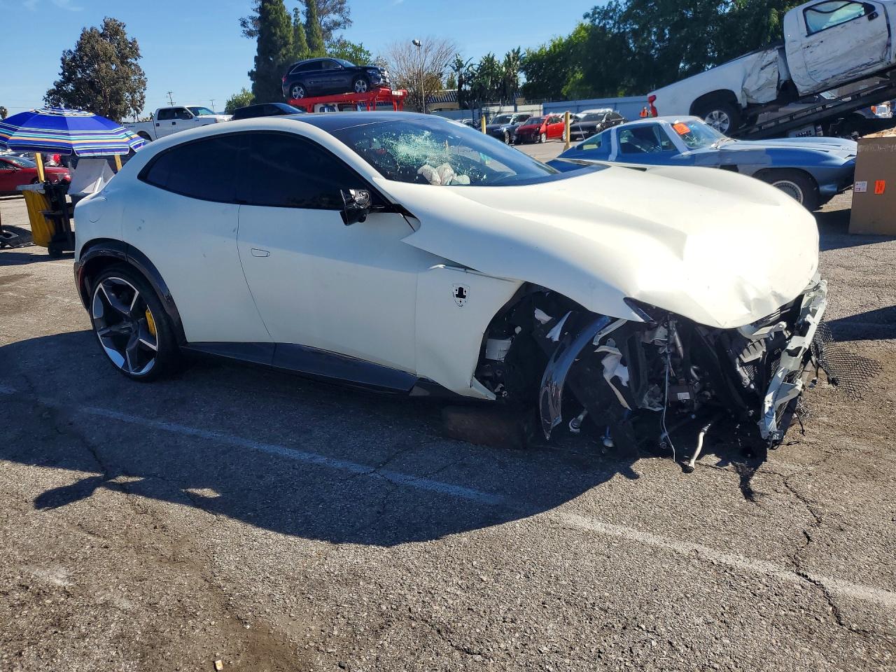 2024 Ferrari Purosangue VIN ZSG06VTA0R0302192 COPART salvage auction — Front End, CA - SALVAGE CERTIFICATE, sold $131,000 on 2026-07-02 (photo 4)