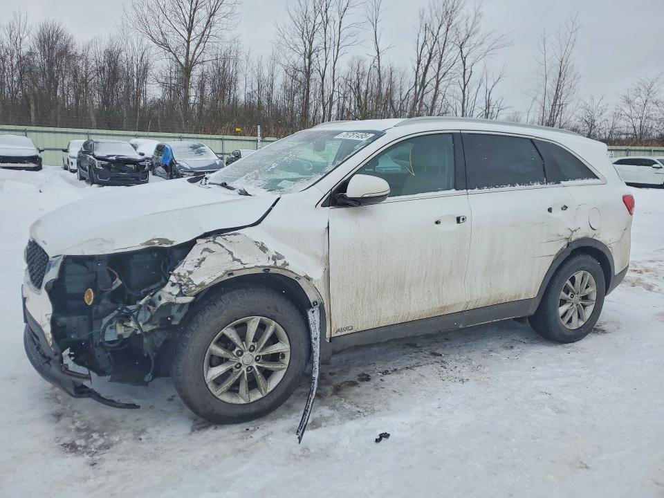 2018 Kia Sorento VIN 5XYPGDA36JG393945 COPART salvage auction — FRONT END, Ny - Mv907A-Parts Only, sold $2,500 on 2026-07-06 (photo 1)