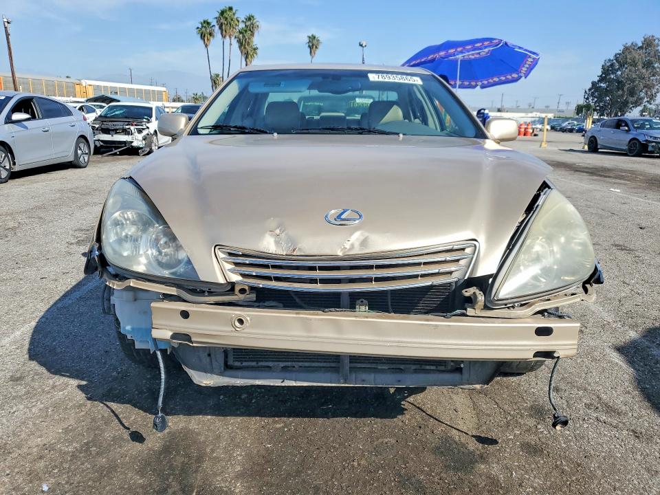 2002 Lexus ES VIN JTHBF30G020051750 COPART salvage auction — FRONT END, Ca - Dis/Dlr/Exp App For Dup Salvag, sold $450 on 2026-07-14 (photo 5)