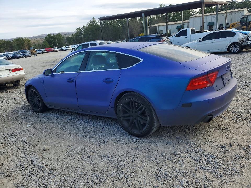 2015 Audi A7 VIN WAUWGAFC1FN004192 COPART salvage auction — REAR END, Wv - Salvage Certificate, sold $500 on 2026-07-07 (photo 2)