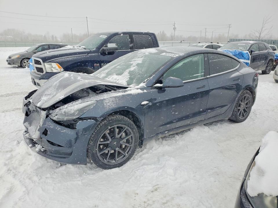 2023 Tesla Model 3 VIN 5YJ3E1EA9PF407106 COPART salvage auction — FRONT END, On - Permit Salvage, sold $8,100 on 2026-07-28 (photo 1)