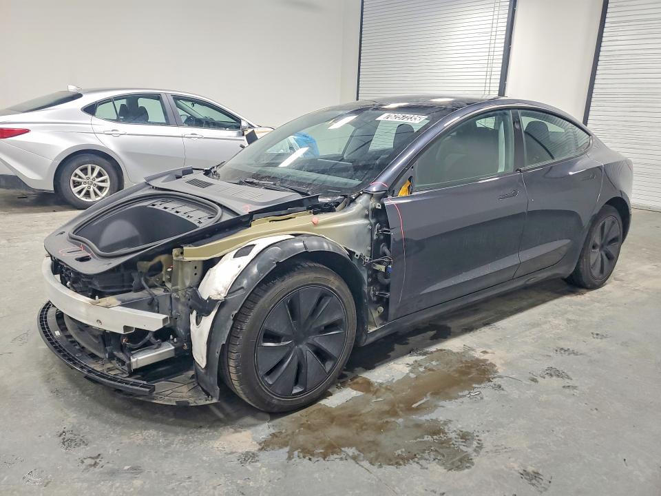 2024 Tesla Model 3 VIN 5YJ3E1EB4RF755309 COPART salvage auction — FRONT END, VA - CERT OF TITLE - SALVAGE, sold $13,700 on 2026-07-23 (photo 1)
