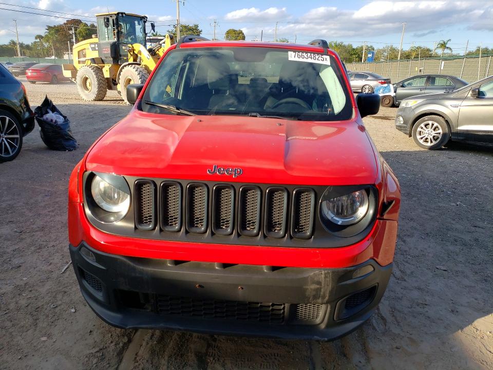 2017 Jeep Renegade VIN ZACCJAAB1HPG19888 COPART salvage auction — SIDE, FL - CERT OF TITLE SLVG REBUILDABLE, sold $2,050 on 2026-07-14 (photo 5)