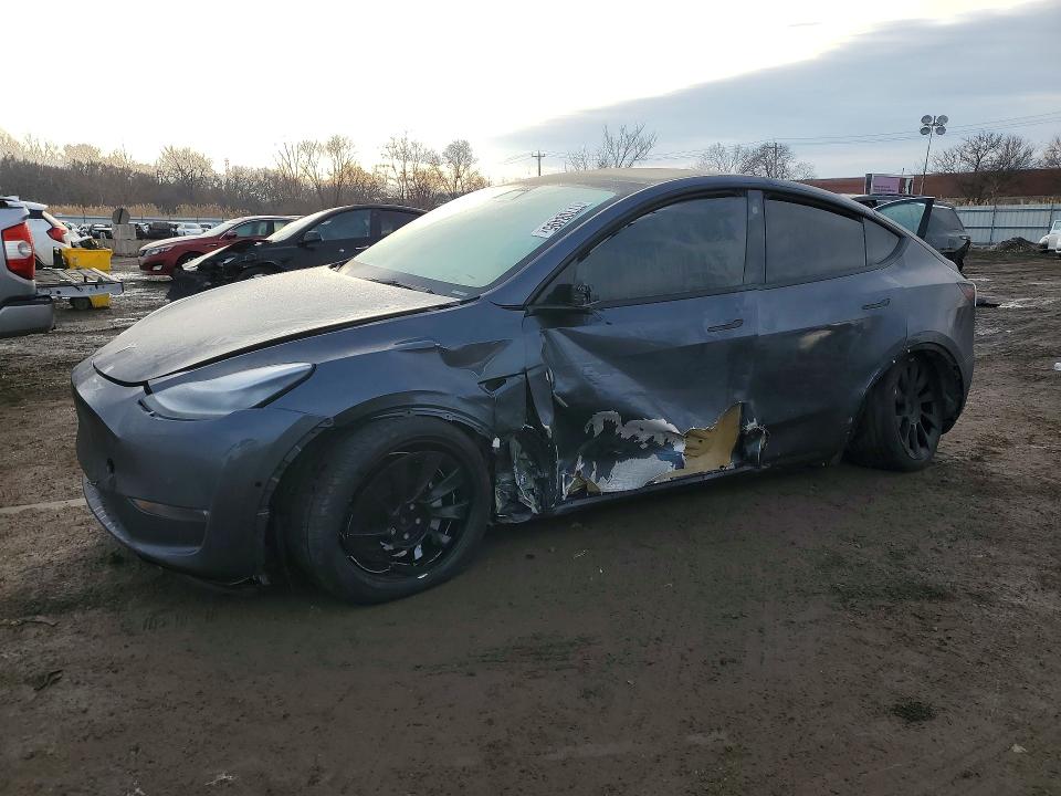 2021 Tesla Model y VIN 5YJYGDEE9MF089777 COPART salvage auction — FRONT END, Il - Salvage Certificate, sold $450 on 2026-07-22 (photo 1)