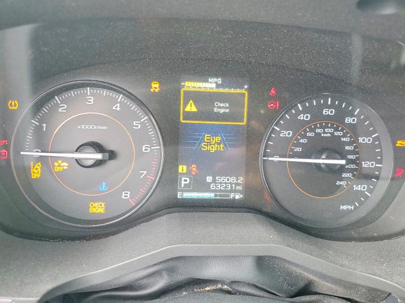 2019 Subaru Xv VIN JF2GTAEC1K8355036 COPART salvage auction — ROLLOVER, Ca - Salvage Certificate, sold $3,150 on 2026-07-13 (photo 9)