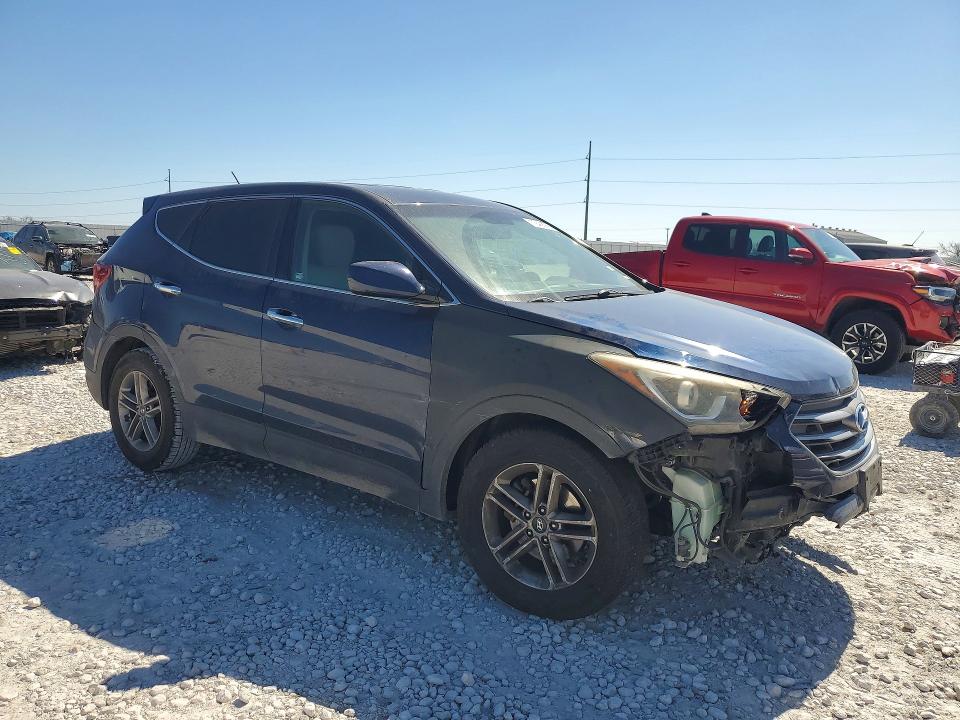 2018 Hyundai Santa fe VIN 5XYZT3LB3JG527832 COPART salvage auction — FRONT END, Tx - Certificate Of Title, sold $1,950 on 2026-07-30 (photo 4)