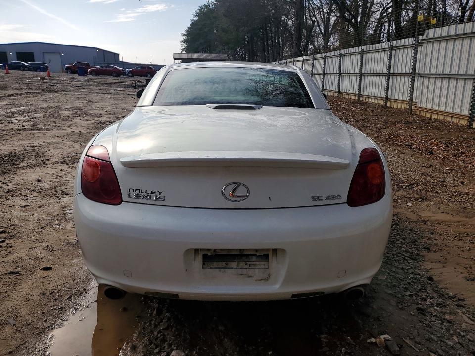 2005 Lexus Sc VIN JTHFN48Y250064107 COPART salvage auction — FRONT END, GA - CERT OF TITLE-SALVAGE, sold $450 on 2026-07-31 (photo 6)