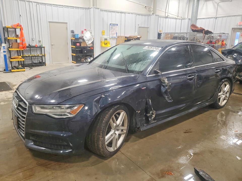 2017 Audi A6 VIN WAUF8AFCXHN067498 COPART salvage auction — FRONT END, Mi - Certificate Of Title, sold $2,100 on 2026-07-30 (photo 1)