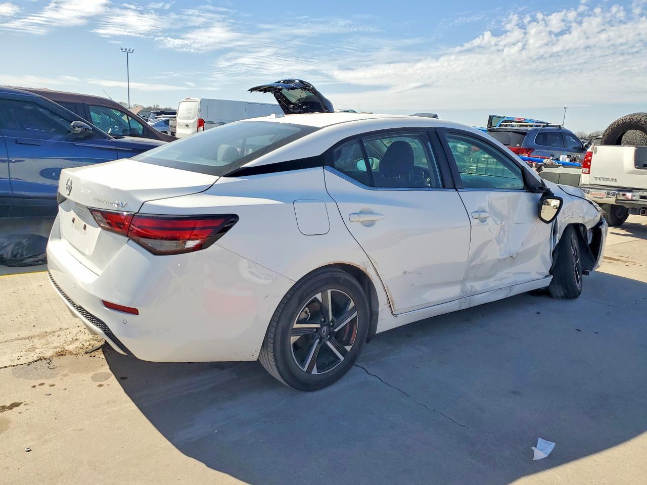 2024 Nissan Sentra VIN 3N1AB8CV6RY303987 COPART salvage auction — Front End, TX - SALVAGE VEHICLE TITLE, sold $4,850 on 2026-07-09 (photo 3)