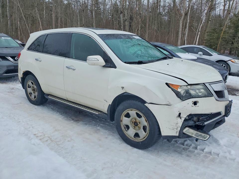 2012 Acura Mdx VIN 2HNYD2H66CH002731 COPART salvage auction — FRONT END, On - Permit Salvage, sold $1,850 on 2026-07-02 (photo 4)