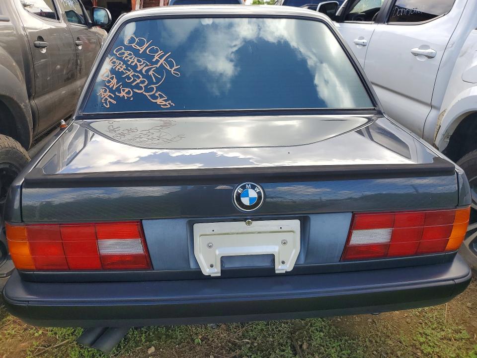 1989 BMW 3 series VIN WBAAD21060AF63647 COPART salvage auction — BURN, Gu - Salvage Certificate, sold $475 on 2026-07-27 (photo 6)