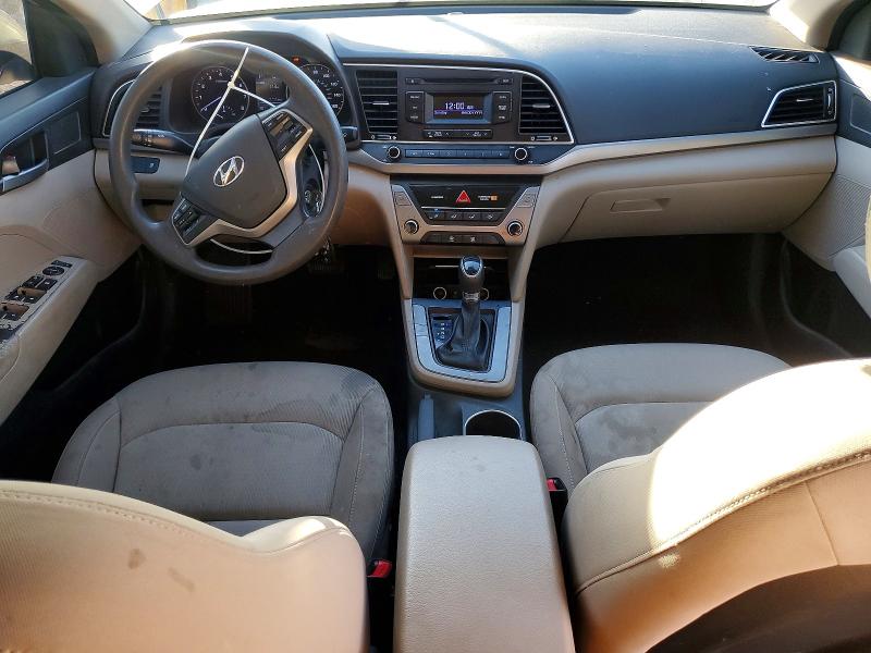 2017 Hyundai Elantra VIN KMHD74LFXHU092531 COPART salvage auction — MECHANICAL, Ca - Dis/Dlr/Exp Only Clean Title, sold $2,400 on 2026-07-28 (photo 8)