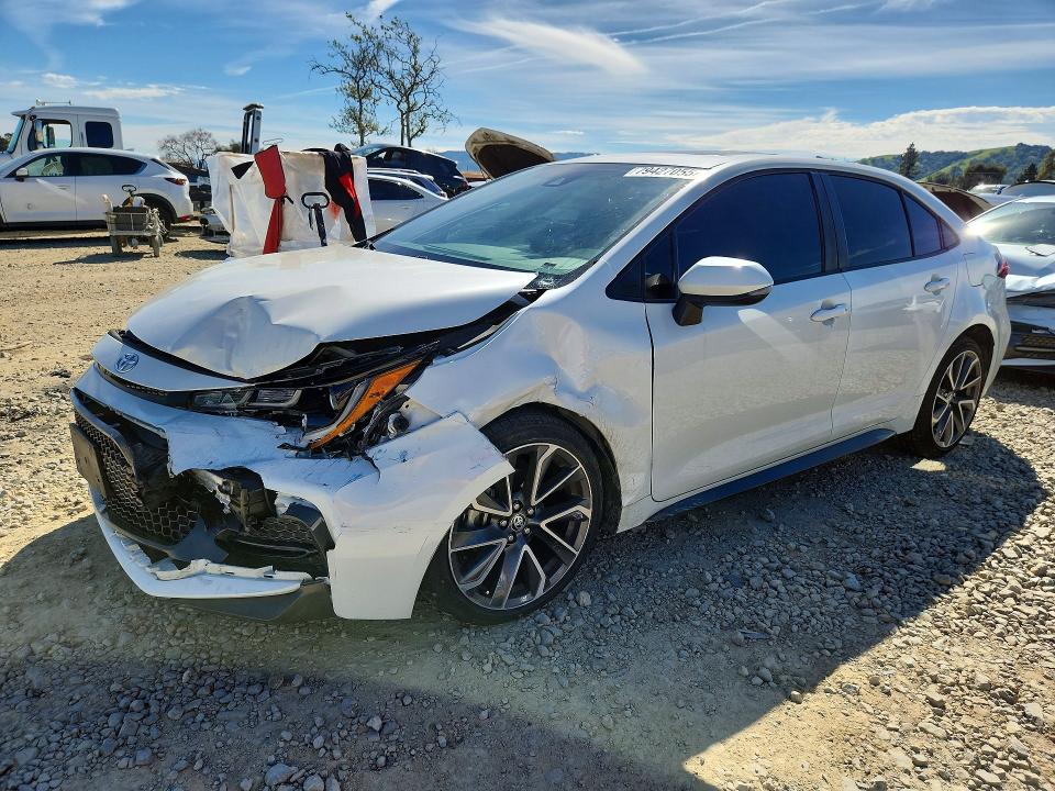 2021 Toyota Corolla VIN 5YFT4MCE3MP066103 COPART salvage auction — FRONT END, Ca - Salvage Certificate, sold $8,400 on 2026-07-09 (photo 1)