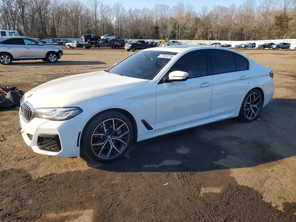 2021 BMW 5er VIN WBA13BJ08MWX02900 COPART salvage auction — SIDE, MD - CERT OF SALVAGE > 75% DAMAGE, sold $13,600 on 2026-07-10 (photo 1)