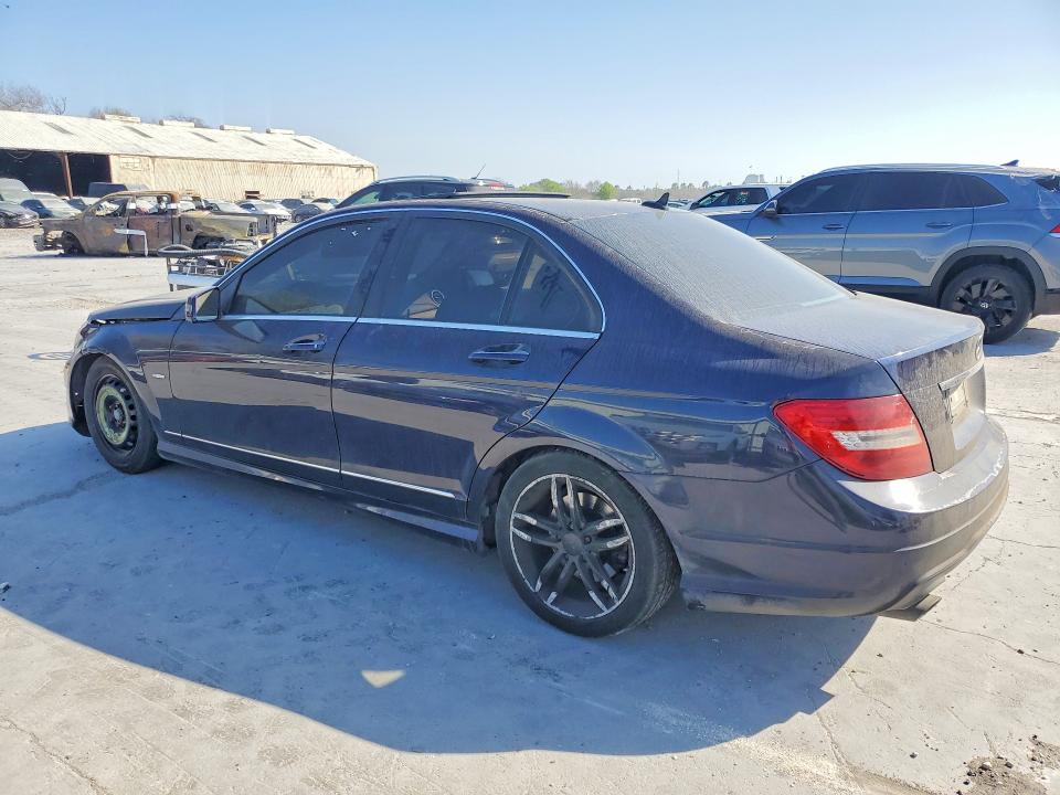 2012 Mercedes-benz C-klasse VIN WDDGF4HB8CR217649 COPART salvage auction — FRONT END, Salvage Title, sold $50 on 2026-07-28 (photo 2)