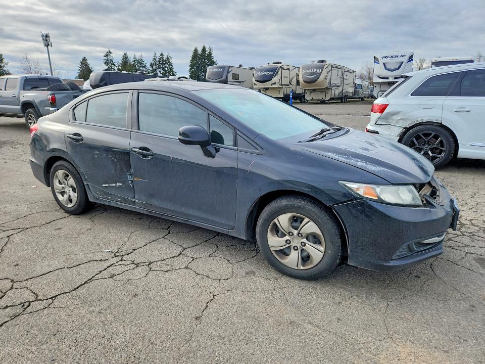 2013 Honda Civic VIN 2HGFB2F58DH501367 COPART salvage auction — FRONT END, Or - Lien Papers Salvage, sold $150 on 2026-06-29 (photo 4)