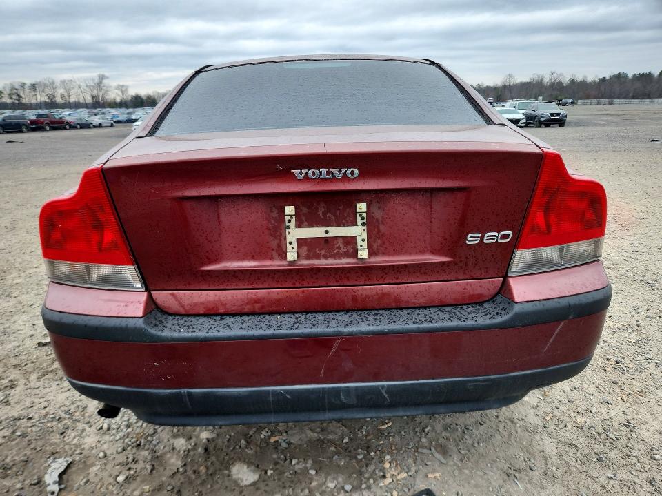 2002 Volvo S60 VIN YV1RS61R122170306 COPART salvage auction — FRONT END, Va - Cert Of Title - Salvage, sold $325 on 2026-07-15 (photo 6)