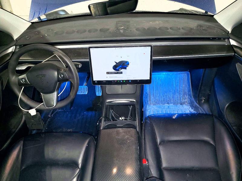 2023 Tesla Model y VIN 7SAYGDEE7PF648573 COPART salvage auction — REAR END, On - Permit No Brand - Unfit, sold $16,650 on 2026-07-02 (photo 8)