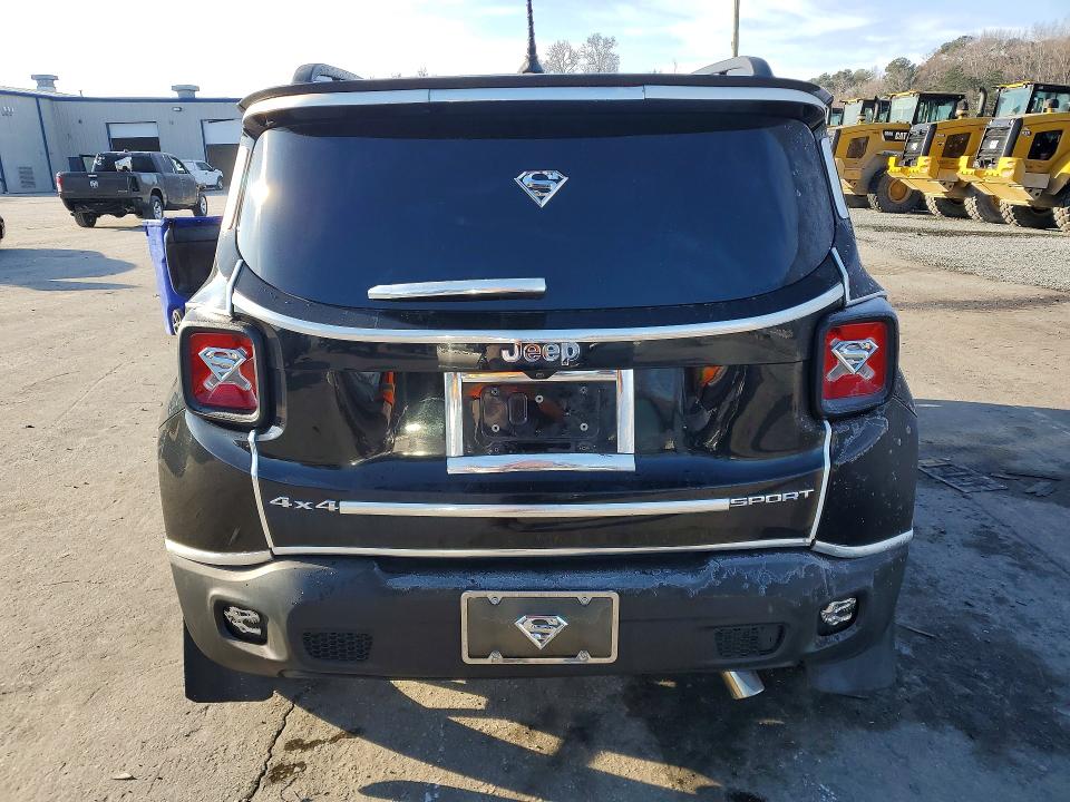 2017 Jeep Renegade VIN ZACCJBAB4HPF21301 COPART salvage auction — FRONT END, Nc - Salvage Certificate Of Title, sold $1,150 on 2026-07-09 (photo 6)