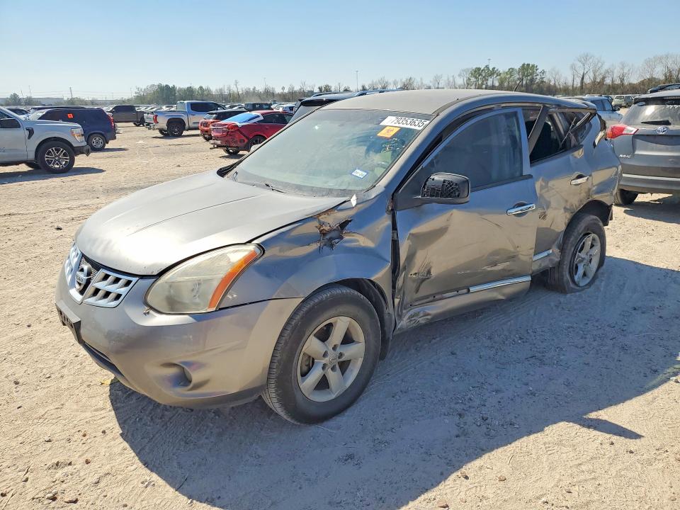 2013 Nissan Rogue VIN JN8AS5MT7DW547225 COPART salvage auction — SIDE, Tx - Salvage Vehicle Title, sold $375 on 2026-07-31 (photo 1)
