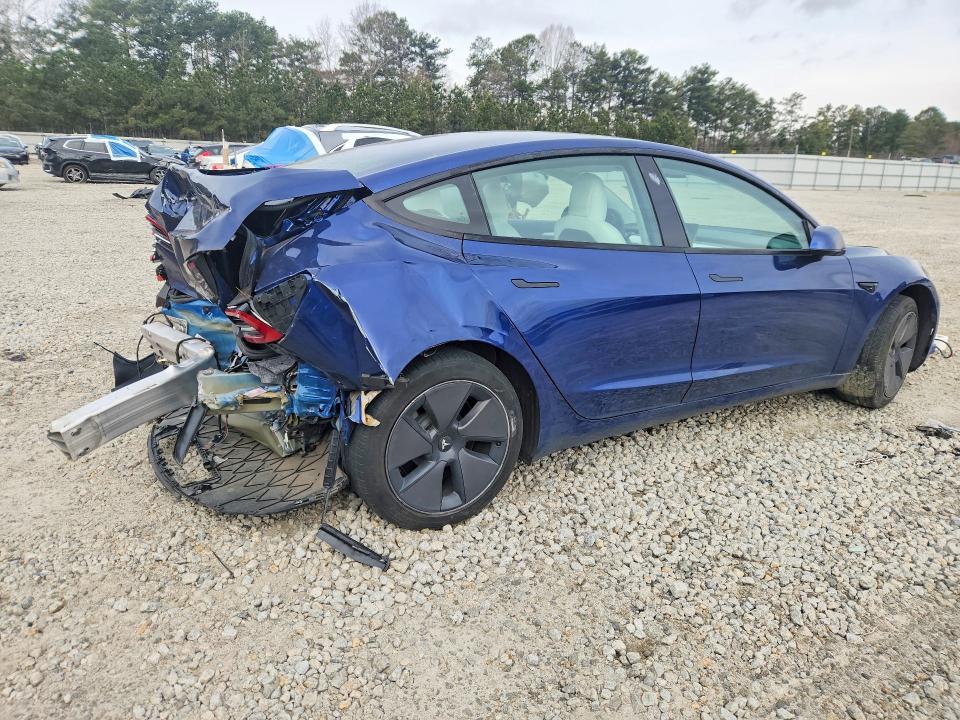 2021 Tesla Model 3 VIN 5YJ3E1EB9MF068125 COPART salvage auction — REAR END, WV - SALVAGE CERTIFICATE, sold $3,600 on 2026-07-16 (photo 3)