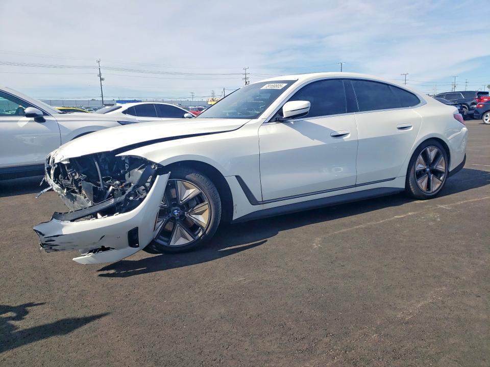 2025 BMW I4 VIN WBY23HD02SFU11715 COPART salvage auction — FRONT END, Salvage Title, sold $15,000 on 2026-07-27 (photo 1)