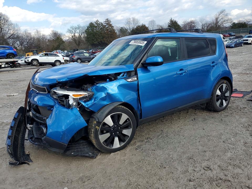 2016 Kia Soul VIN KNDJP3A50G7362858 COPART salvage auction — FRONT END, Tn - Certificate Of Title, sold $825 on 2026-07-14 (photo 1)